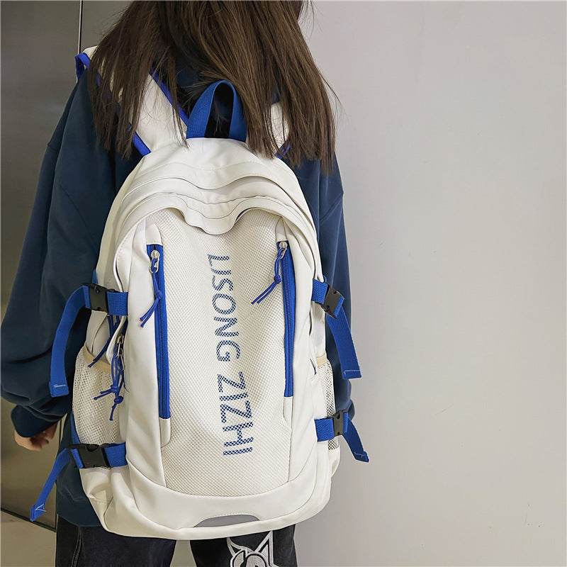 Simple Large Capacity Waterproof High School Backpack for Teens - www.Shopthatapp.com
