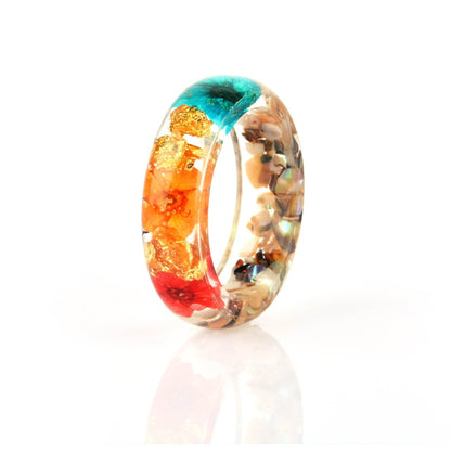 Dried flower resin ring - www.Shopthatapp.com