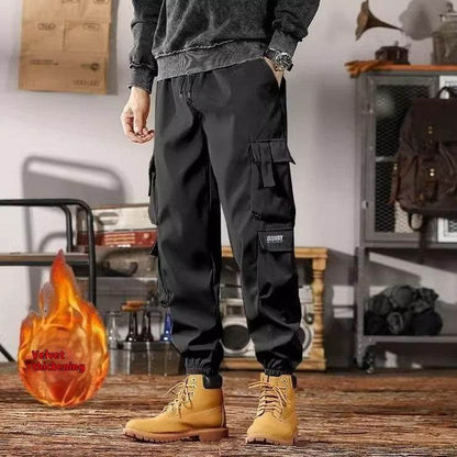 Casual Sports Loose Ankle-banded Versatile Cargo pant trouser Men - www.Shopthatapp.com