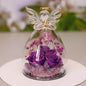 Eternal Flower Gift Box Angel Glass Cover Dried Rose Gift Box For Christmas New Year Valentine's Day Home Decor - www.Shopthatapp.com