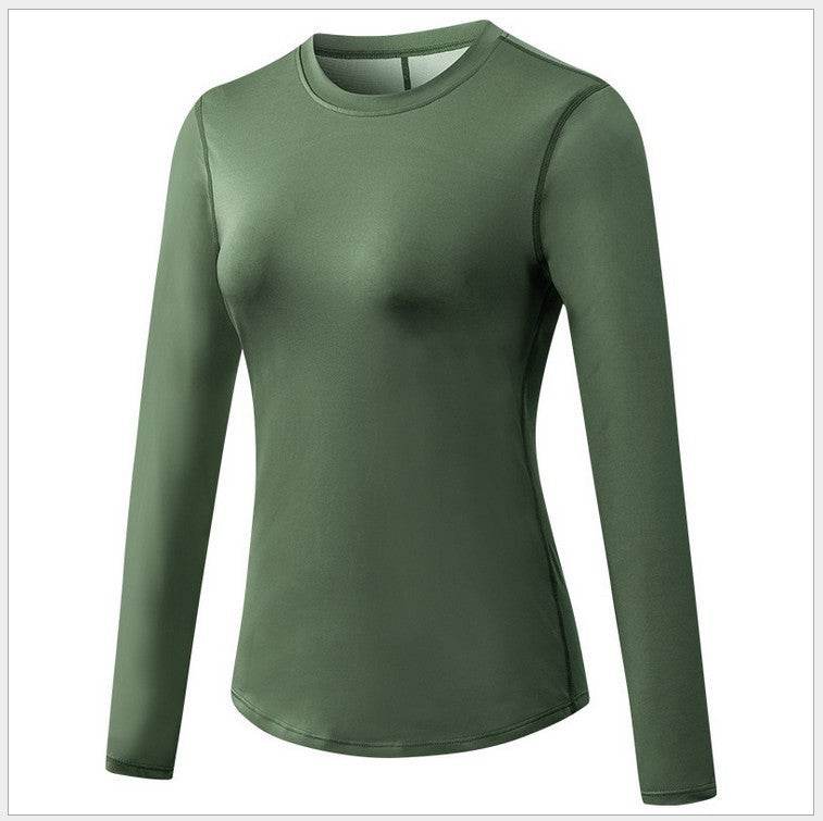 Quick Drying Breathable Long Sleeve Yoga Workout Gym T-shirt for women - www.Shopthatapp.com