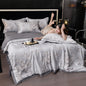 Printed Washed Tencel Summer Cooling Duvet Four-piece Set - www.Shopthatapp.com
