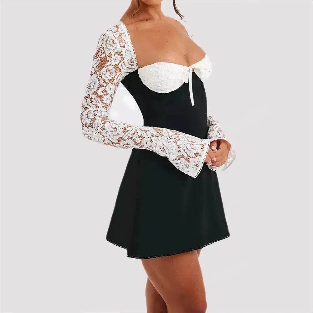 Short  Mini Dress Low Back Mini Dress for Cocktail Evening Party Events. - www.Shopthatapp.com