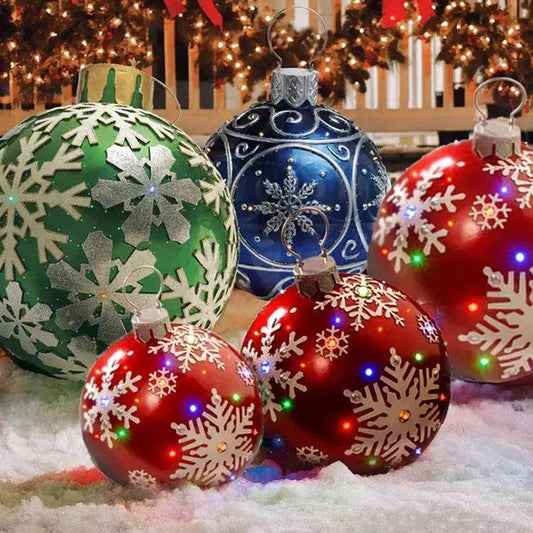 Christmas Ornament Holly Ball Outdoor Tree Decoration Christmas Balls for Yards - www.Shopthatapp.com