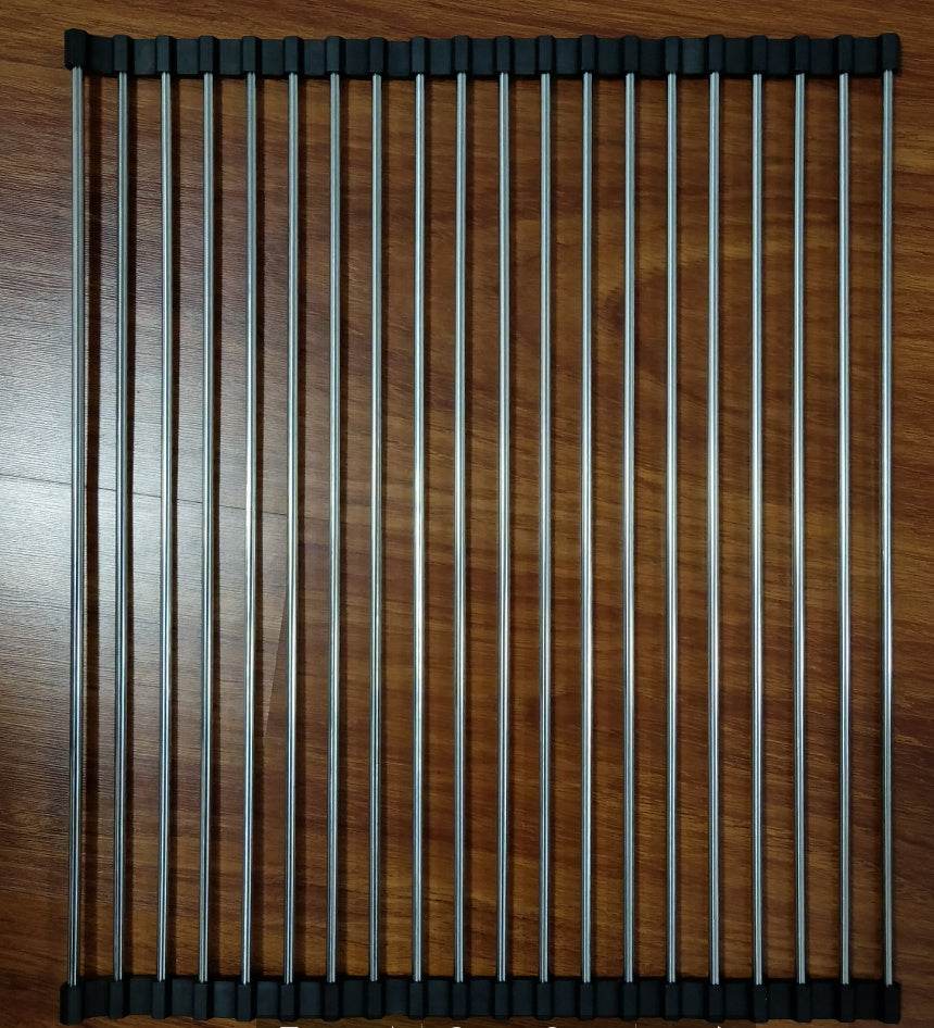 Folding Kitchen Drain Sink Rack Stainless Steel sink caddies - www.Shopthatapp.com