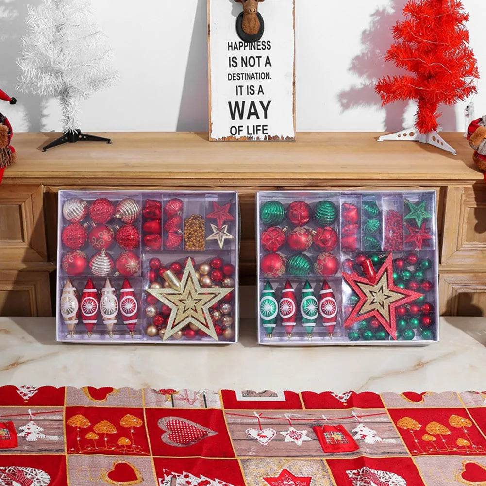 Ornament Christmas Tree Ball Decorations Xmas Ball Red Gold Silver  Blue Hanging Home Party Decor - www.Shopthatapp.com