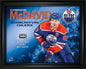 Connor McDavid 16x20 Photo Frame with Game-Used Net - Edmonton Oilers - www.Shopthatapp.com