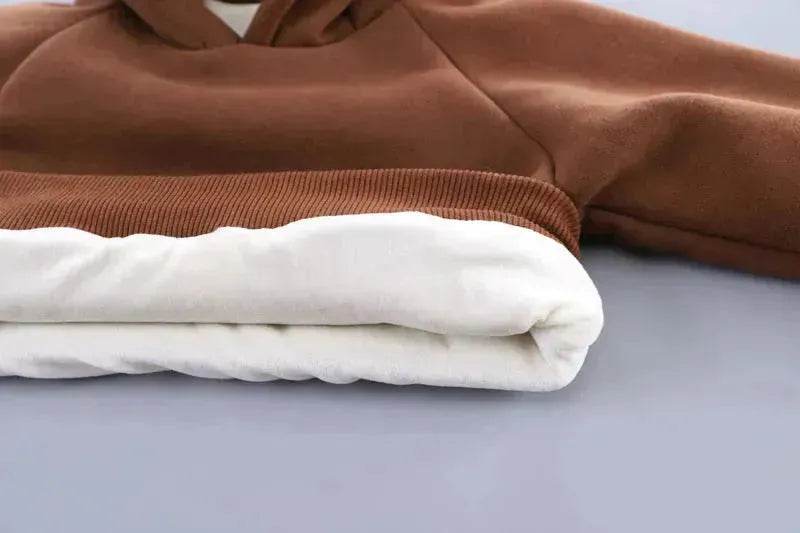 Boys' Suit Autumn Fashionable Fleece-lined Three-piece Set Baby Winter Fashionable Clothing - www.Shopthatapp.com