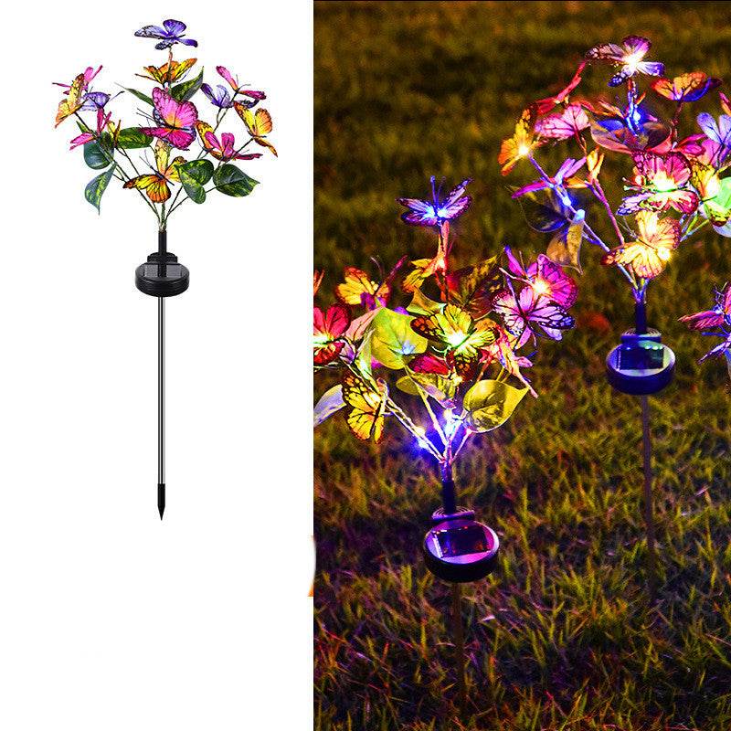 Solar Butterfly Courtyard Light Led Landscape Pathway Lighting - www.Shopthatapp.com