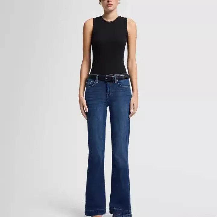 Retro Hip Lifting Stretch Bootcut Jeans Pants women - www.Shopthatapp.com