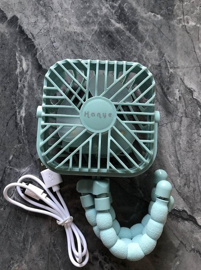 USB Powered summer heat Handheld fan with stand and Night light - www.Shopthatapp.com