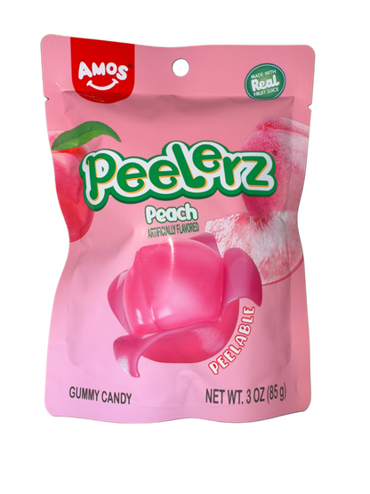 Amos Peelerz Gummy Peach 85G - U.S Edition - www.Shopthatapp.com