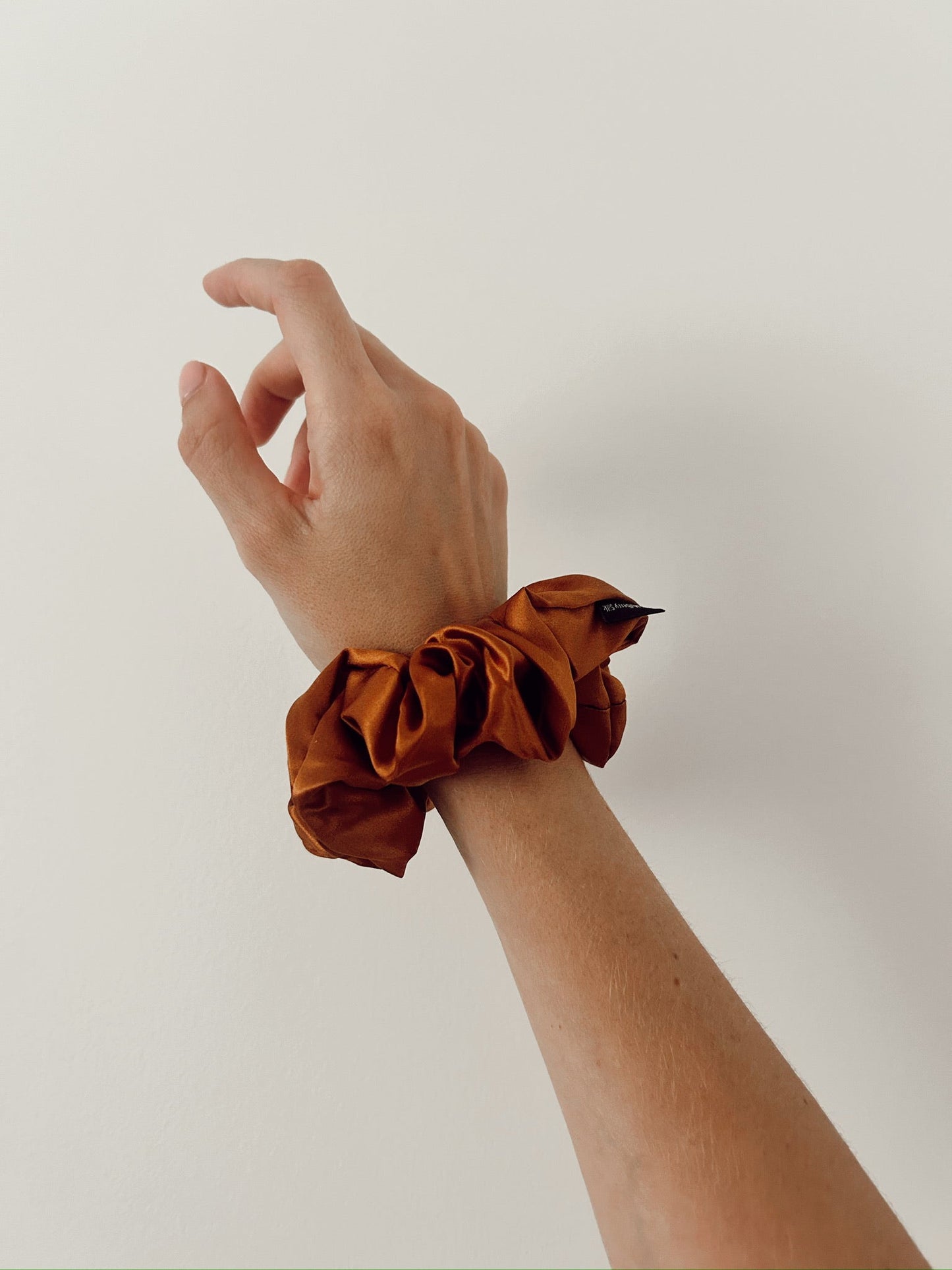 Auburn Silk Scrunchie
