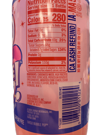 Faygo Bubble Pop Flavour 591ML - U.S Edition - www.Shopthatapp.com