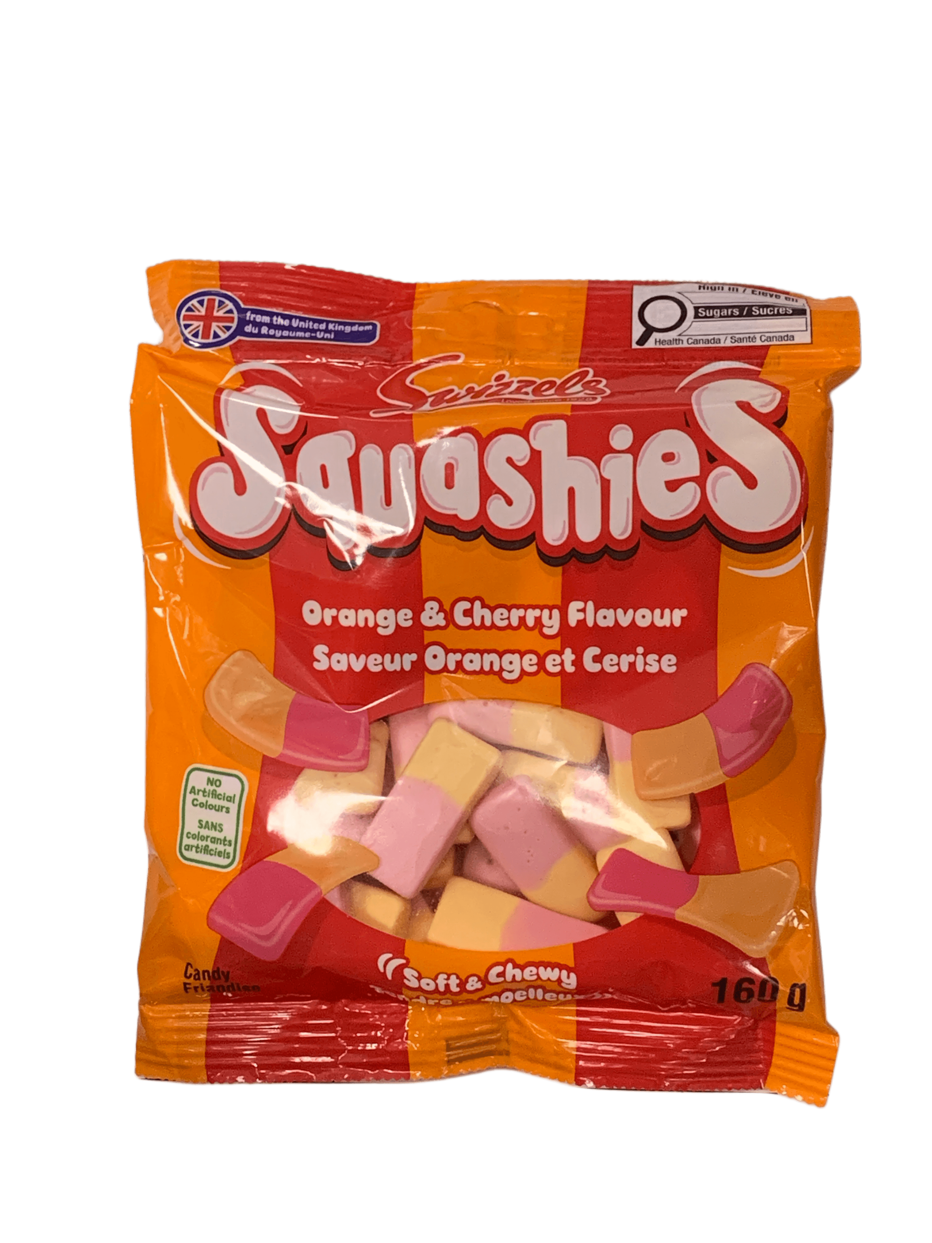 Squashies Orange and Cherry Flavour 160G - U.K Edition - www.Shopthatapp.com