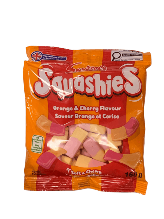 Squashies Orange and Cherry Flavour 160G - U.K Edition - www.Shopthatapp.com