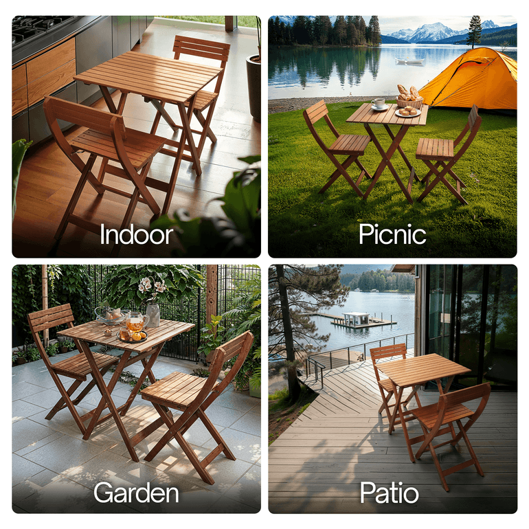 Foldable Bistro Table and Chairs Set - www.Shopthatapp.com