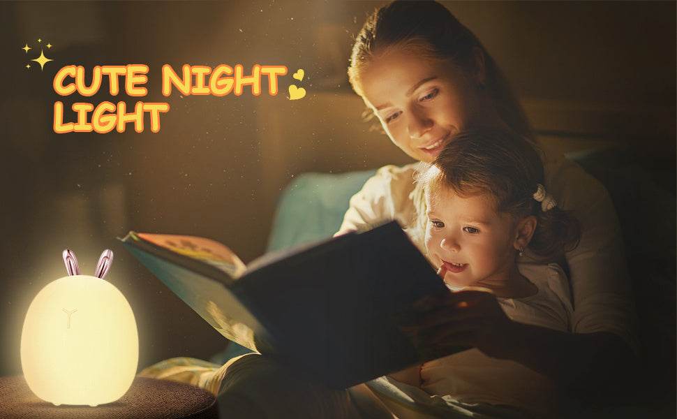 Baby Feeding, Adjustable, Creative, Rabbit, Elk Touch Light, Clap Light, Small Electric Light, Soft Baby Lamp toy - www.Shopthatapp.com