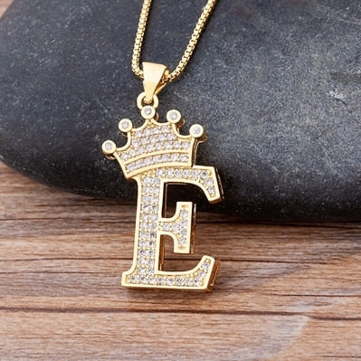 Letter Pendant with Chain - Gold - www.Shopthatapp.com