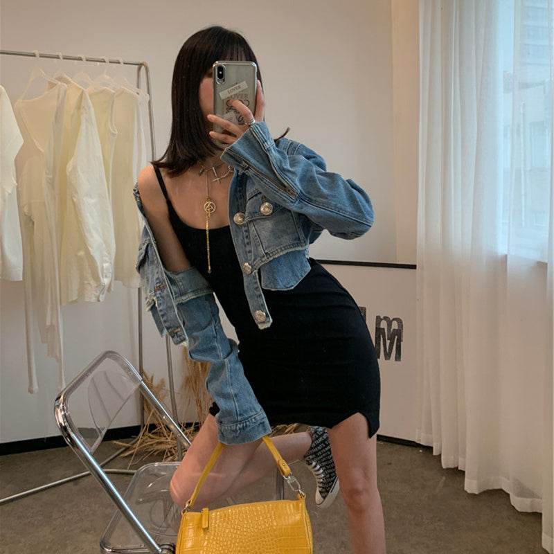 Jacket for Women – Stylish Acrylic Fiber Blue Design - www.Shopthatapp.com