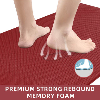Kitchen Floor Mat Two-piece Set Of Non-slip, Waterproof  Rug And Easy To Scrub For Home, Kitchen - www.Shopthatapp.com