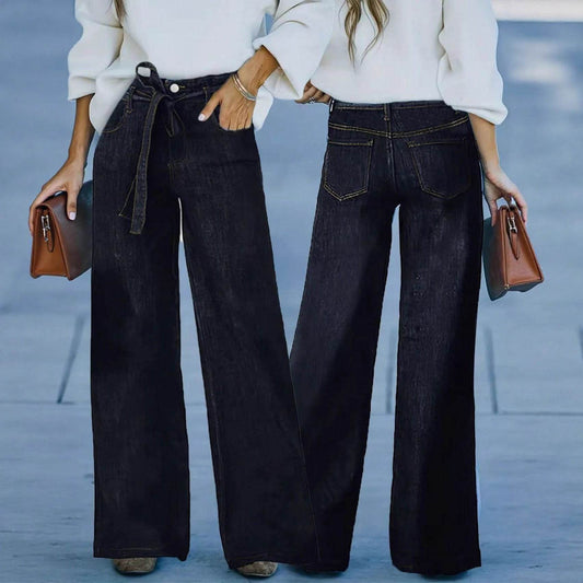 American Hot Girl Retro Wide Leg Jeans - www.Shopthatapp.com