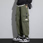 Plus Size Men's Workwear Bag Fall Loose Tappered Cargo Pant trouser - www.Shopthatapp.com