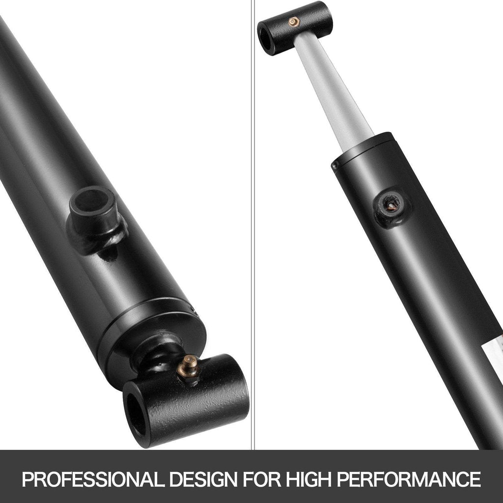 Hydraulic Cylinder 2 Bore 36 Stroke Hydraulic Ram Cylinder 3000psi Hydraulic Cylinders Welded Double Acting Cross Tube SAE6 Port Hydraulic Lifting Cylinder - www.Shopthatapp.com