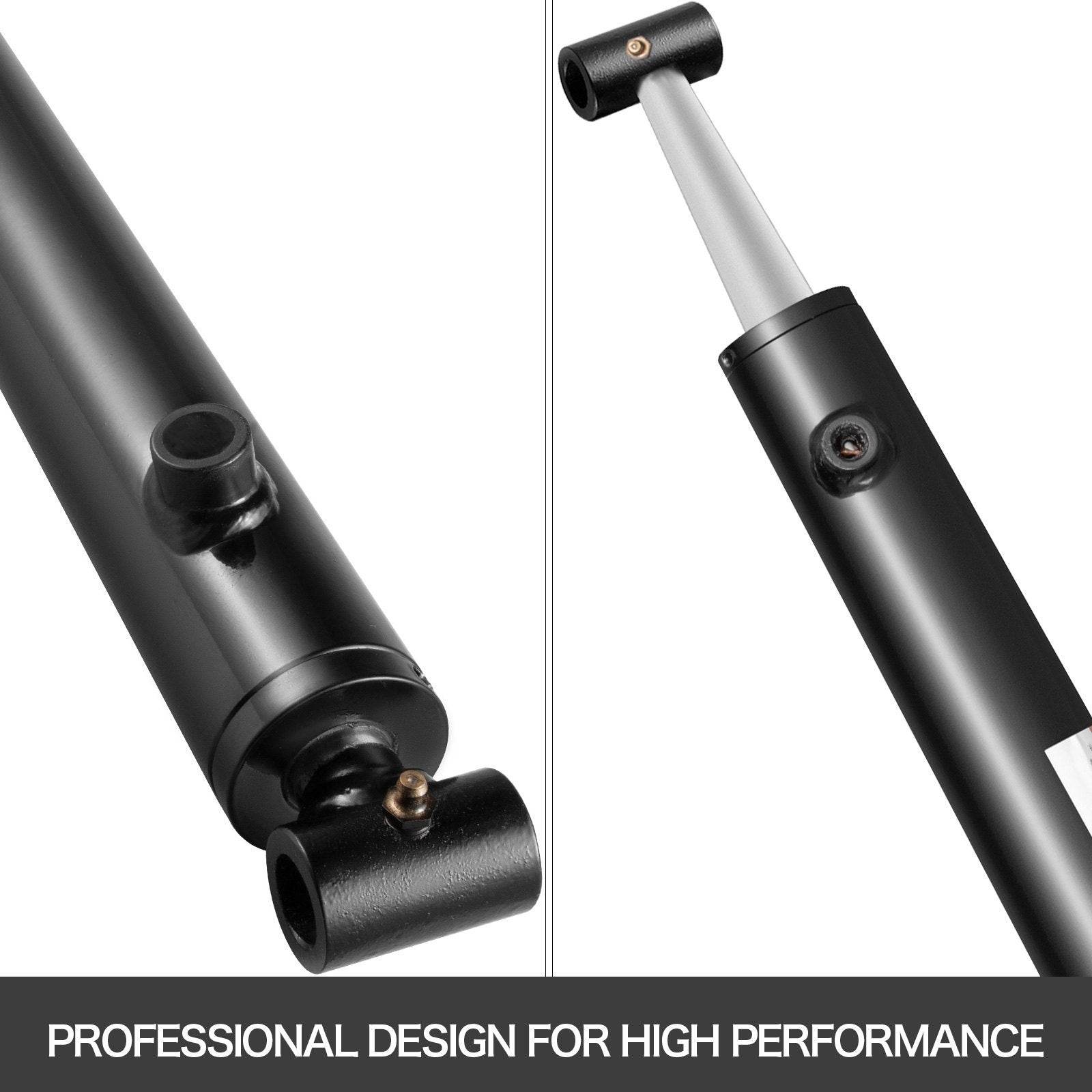 Hydraulic Cylinder 2 Bore 36 Stroke Hydraulic Ram Cylinder 3000psi Hydraulic Cylinders Welded Double Acting Cross Tube SAE6 Port Hydraulic Lifting Cylinder - www.Shopthatapp.com