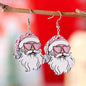 Funny Santa Claus Earrings Christmas Pendant Earrings Gift - www.Shopthatapp.com