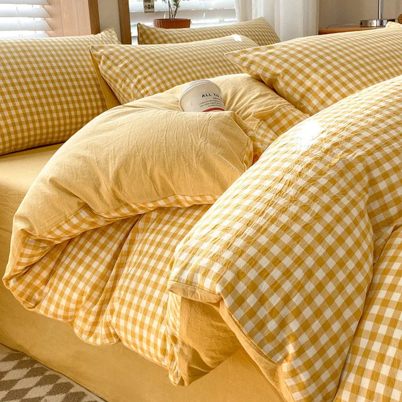 Pure Cotton Class A Four-piece Quilt Cover Household Pure Cotton Bed Sheet Duvet Cover - www.Shopthatapp.com