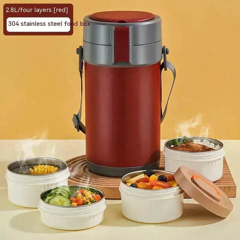 304 Stainless Steel Large Capacity Vacuum Thermal Insulated Lunch Box - www.Shopthatapp.com