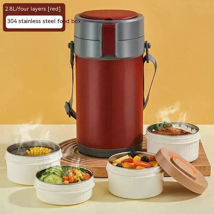 304 Stainless Steel Large Capacity Vacuum Thermal Insulated Lunch Box - www.Shopthatapp.com