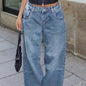 Street Style Loose Distressed Retro Washed Wide Leg Jeans - www.Shopthatapp.com