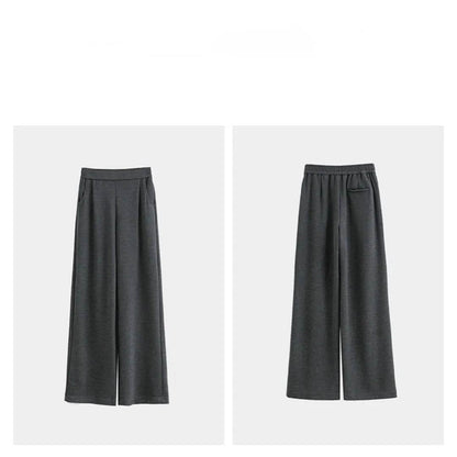 Casual Style High Waist Wide Leg Straight New Casual Pants trouser For Women - www.Shopthatapp.com
