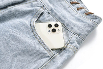 High Waisted Wide Leg Denim Shorts For Women - www.Shopthatapp.com