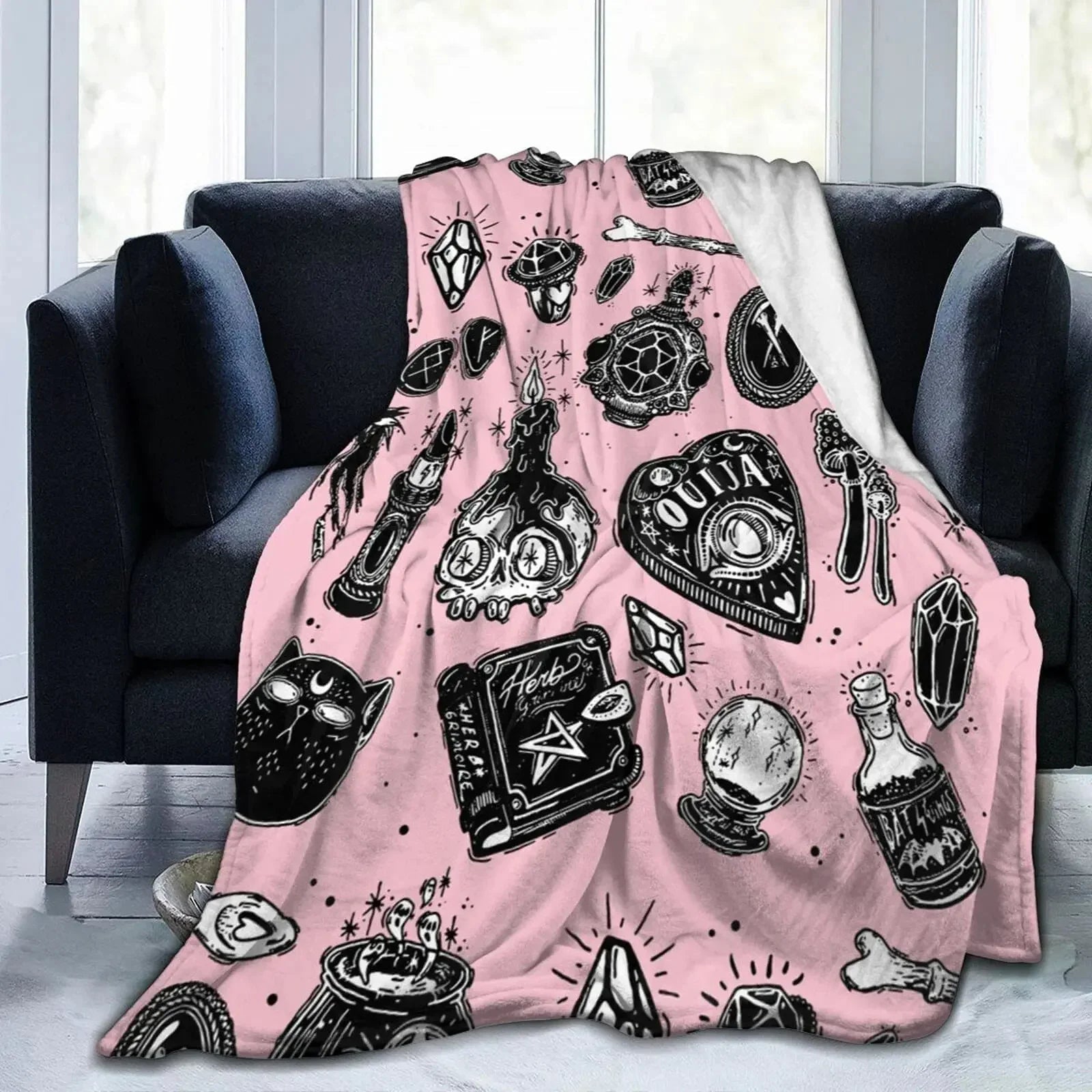 Halloween Witch Blanket Flannel Blanket - www.Shopthatapp.com