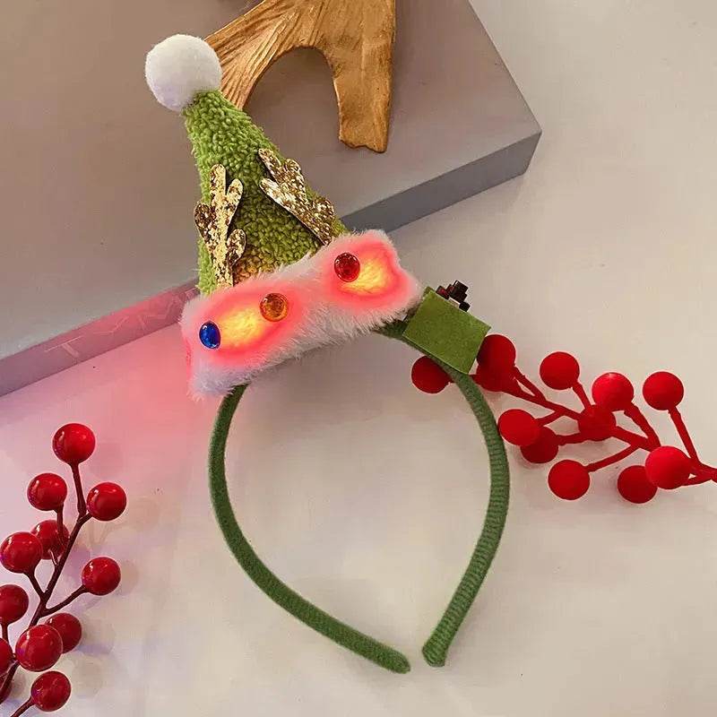 Christmas With Light Headband Snowflake Women's - www.Shopthatapp.com