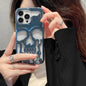 Luxury 3D Skull Metallic Glossy Gothic Phone Case compatible wit Apple - www.Shopthatapp.com