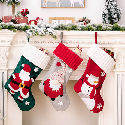 Christmas Decorations Gold Velvet Patch Christmas Stockings - www.Shopthatapp.com