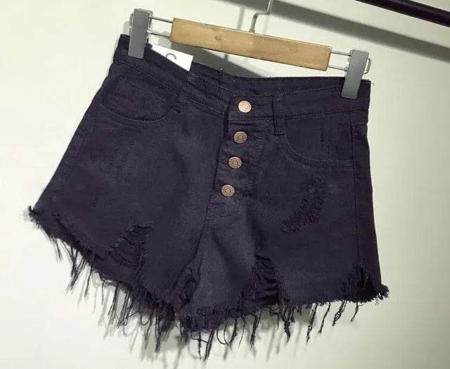 Casual Summer Women Denim Short High Waists Sexy Short Jeans - www.Shopthatapp.com