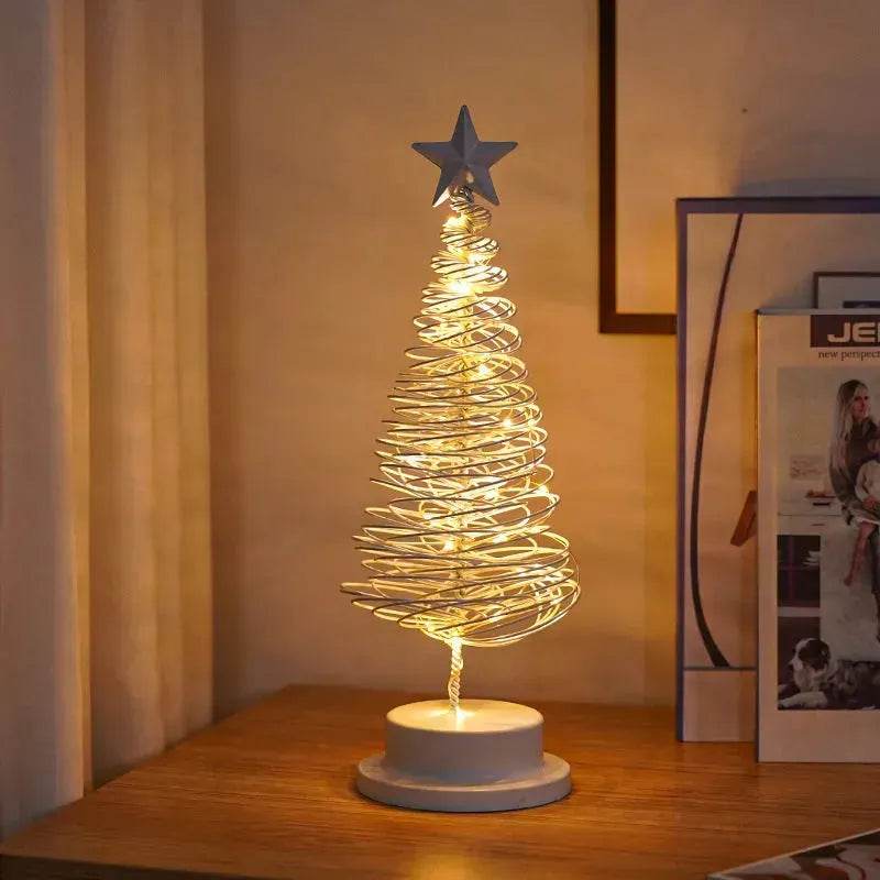Spiral LED Light Christmas Tree Decoration Night Light Ornaments - www.Shopthatapp.com