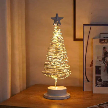 Spiral LED Light Christmas Tree Decoration Night Light Ornaments - www.Shopthatapp.com