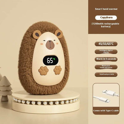 Winter Portable USB Rechargeable Outdoor Smart Fluffy Hand Warmer Hand muff - www.Shopthatapp.com