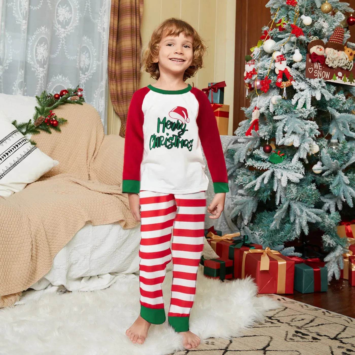 Clothes For The Whole Family A Family Of Four Stripes Christmas Suit - www.Shopthatapp.com
