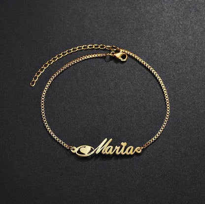 Women Custom and Personalized  Stainless Steel English Letter Bracelet From Europe And America - www.Shopthatapp.com