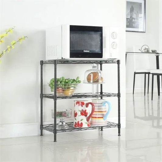 Concise 3 Layers Carbon Steel  PP Storage Rack, Kitchen Storage Rack RT - www.Shopthatapp.com