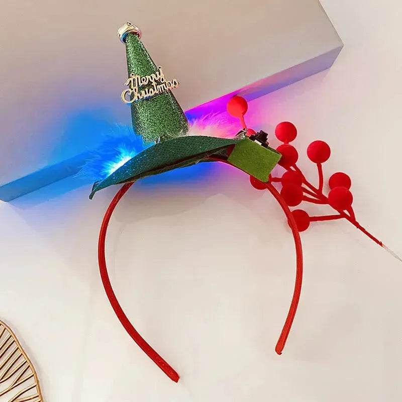 Christmas With Light Headband Snowflake Women's - www.Shopthatapp.com