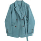 Design Niche Laced Blue Blazer Women - www.Shopthatapp.com