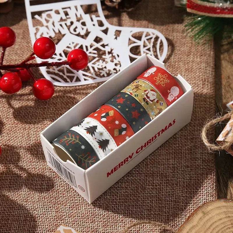 Creative Christmas Gift And Paper Adhesive Tape Journal Tape Christmas Decoration Material Cute Christmas Tape - www.Shopthatapp.com
